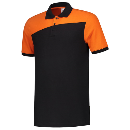 Poloshirt Bicolor Naden Tricorp - 202006 ZWART/ORANJE XXL Poloshirt Bicolor Naden Tricorp - 202006 ZWART/ORANJE XXL