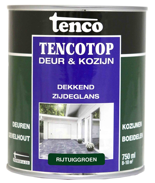 Beits Dekkend Zijdeglans Rijtuiggroen - TENCOTOP  750ML Beits Dekkend Zijdeglans Rijtuiggroen - TENCOTOP  750ML