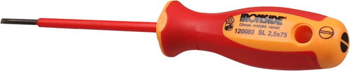 Schroevendraaier Electricien Ironside - VDE 2.5MM  KLING  75MM Schroevendraaier Electricien Ironside - VDE 2.5MM  KLING  75MM