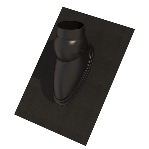 Dakdoorvoerpan Ubiflex Ubbink - 131MM 15-55° ZWART Dakdoorvoerpan Ubiflex Ubbink - 131MM 15-55° ZWART