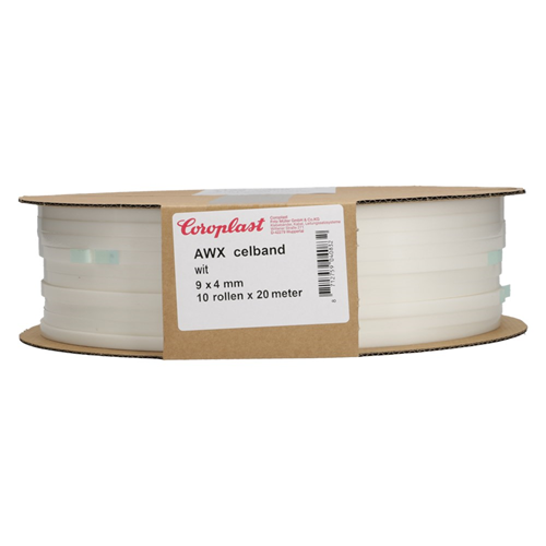 Glasband Awx Coroplast - 9X4MM 200M WIT Glasband Awx Coroplast - 9X4MM 200M WIT