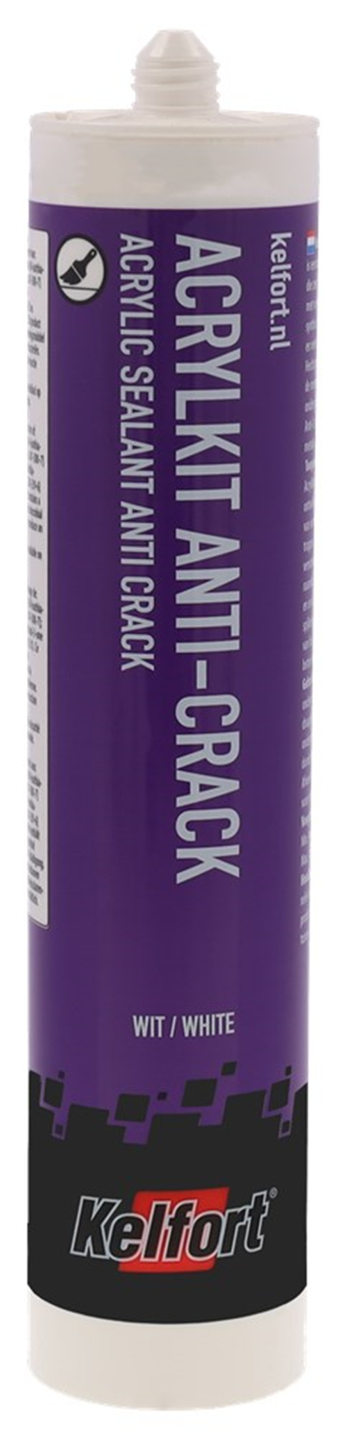 Acrylaatkit Kelfort - ANTI CRACK 310ML WIT Acrylaatkit Kelfort - ANTI CRACK 310ML WIT