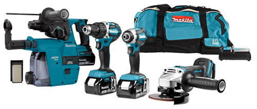 Accu Combiset Makita 5.0Ah/18.0V - DLX4103W 18.0V Accu Combiset Makita 5.0Ah/18.0V - DLX4103W 18.0V