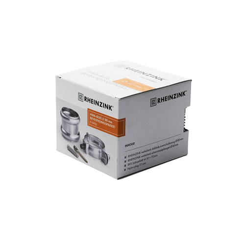 Buis Bevestigingsset Hwa Zink Walsblank - 80MM Buis Bevestigingsset Hwa Zink Walsblank - 80MM