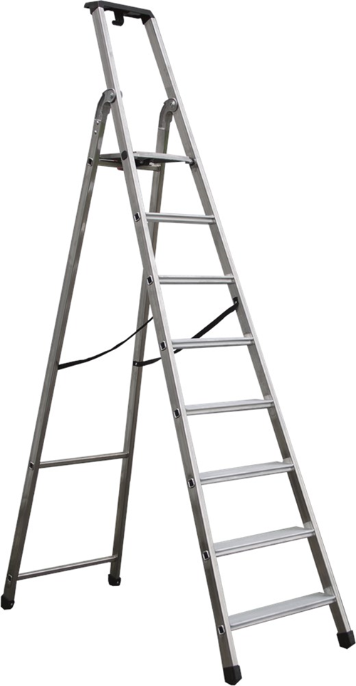 Plateautrap Aluminium Ongecoat Kelfort - SEMI-PROF 1X 8 TREDEN Plateautrap Aluminium Ongecoat Kelfort - SEMI-PROF 1X 8 TREDEN