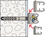 klikzadel nylon fischer-11 klikzadel nylon fischer-11