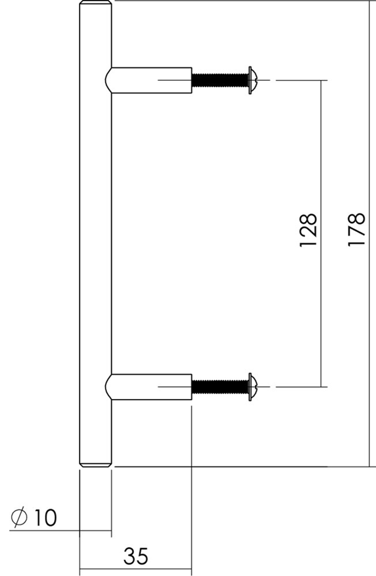 meubelgreep rvs intersteel meubelgreep rvs intersteel