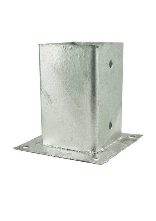 Paalhouder Op Plaat Thvz -  91X 91X150MM Paalhouder Op Plaat Thvz -  91X 91X150MM