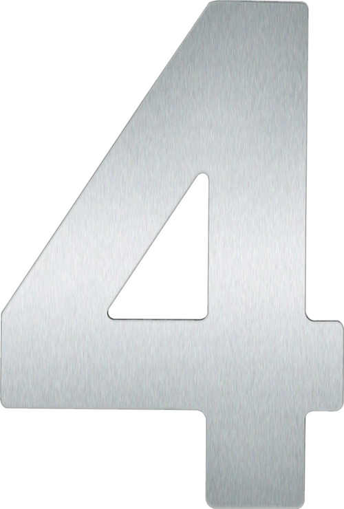Huisnummer Rvs A2 Oxloc - 120X70MM 4 Huisnummer Rvs A2 Oxloc - 120X70MM 4