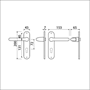 deurkrukgarnituur aluminium f1 ami-3 deurkrukgarnituur aluminium f1 ami-3