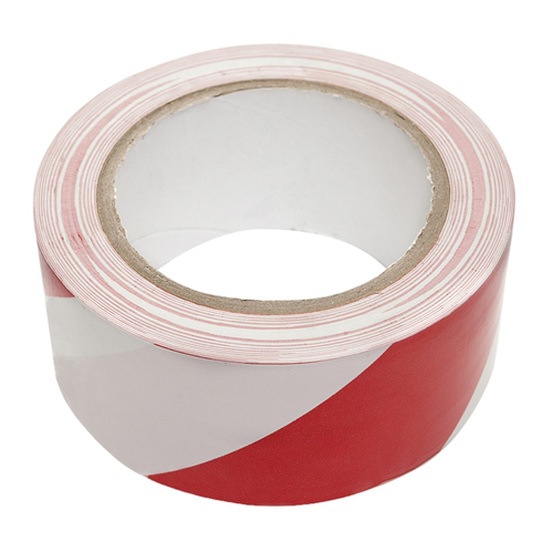 Vloermarkeringstape Deltafix - 50MM 33M ROOD/WIT Vloermarkeringstape Deltafix - 50MM 33M ROOD/WIT