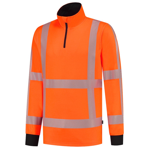 Sweatshirt 1/2 Zip Revisible Tricorp - 303701 ORANJE FLUOR XL Sweatshirt 1/2 Zip Revisible Tricorp - 303701 ORANJE FLUOR XL