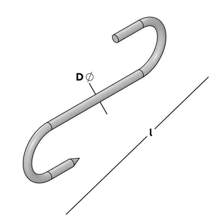 vleeshaak rvs a2 vleeshaak rvs a2