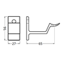leuninghouder aluminium f1 hermeta-3 leuninghouder aluminium f1 hermeta-3