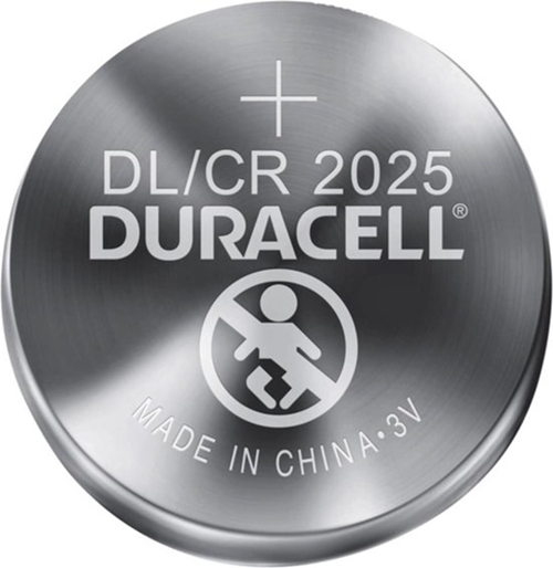 Batterij Knoopcel Duracell - CR2025 3V SET à 2 STUKS Batterij Knoopcel Duracell - CR2025 3V SET à 2 STUKS