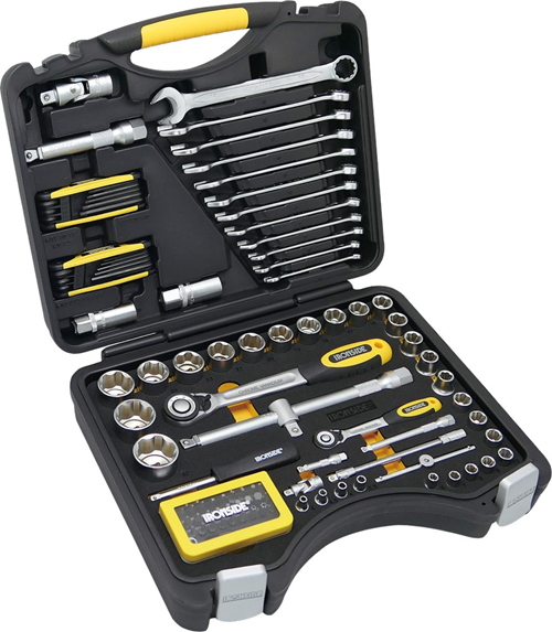 Dopsleutel-/Bitset + Ring/Steek Ironside - 103-DELIG 1/4'' + 1/2'' Dopsleutel-/Bitset + Ring/Steek Ironside - 103-DELIG 1/4'' + 1/2''