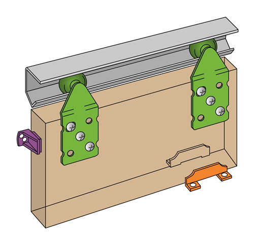 Schuifdeurbeslag Henderson - SINGLE TOP ST12/EU 1200MM/1 Schuifdeurbeslag Henderson - SINGLE TOP ST12/EU 1200MM/1