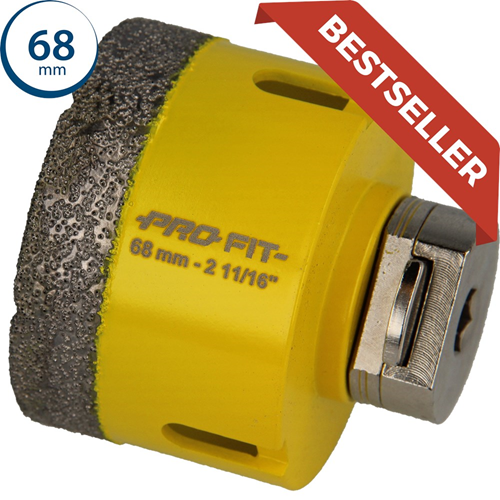 Gatzaag Diamond Dry Profit - Ø 68MM CLICK&DRILL HEX 10MM Gatzaag Diamond Dry Profit - Ø 68MM CLICK&DRILL HEX 10MM