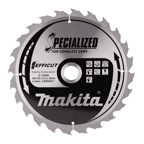 Cirkelzaagblad Hm Makita - 270X2.15X30MM 24T ATAFR Cirkelzaagblad Hm Makita - 270X2.15X30MM 24T ATAFR