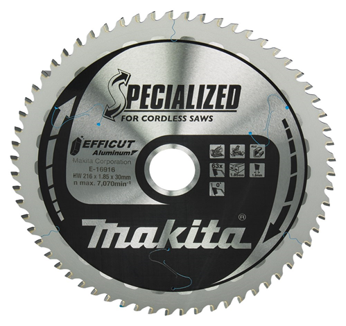 Cirkelzaagblad Hm Makita - 216X1.85X30MM 63T ALUMINIUM Cirkelzaagblad Hm Makita - 216X1.85X30MM 63T ALUMINIUM