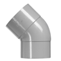 bocht pvc grijs rwa-3 bocht pvc grijs rwa-3