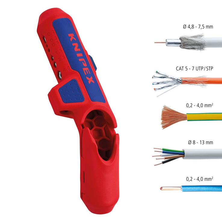 kabelontmantelingsmes ergostrip knipex kabelontmantelingsmes ergostrip knipex