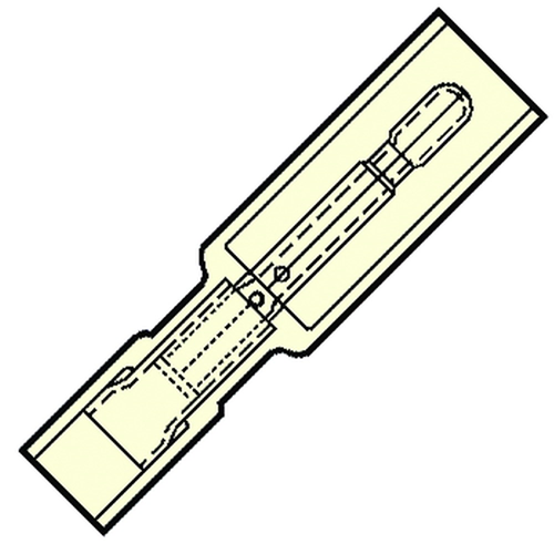 Kabelschoen Rondsteker Transparant - 2MM  0.1-0.5MM2 Kabelschoen Rondsteker Transparant - 2MM  0.1-0.5MM2