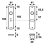 kortschild aluminium f1 axa-4 kortschild aluminium f1 axa-4