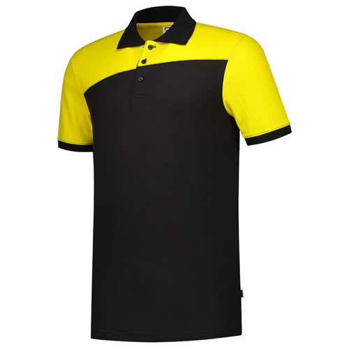 Poloshirt Bicolor Naden Tricorp - 202006 ZWART/GEEL S Poloshirt Bicolor Naden Tricorp - 202006 ZWART/GEEL S