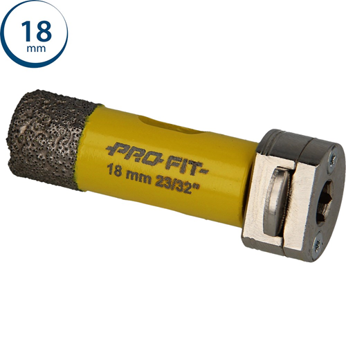 Gatzaag Diamond Dry Profit - Ø 18MM CLICK&DRILL HEX 8MM Gatzaag Diamond Dry Profit - Ø 18MM CLICK&DRILL HEX 8MM