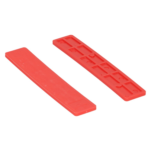 Beglazingsblokjes Raster Kunststof - 18X3X100MM ROOD Beglazingsblokjes Raster Kunststof - 18X3X100MM ROOD