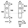 kortschild aluminium f1 axa-4 kortschild aluminium f1 axa-4