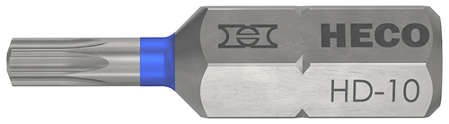 Schroefbit Heco-Drive - HD10 (T10) 25MM 1/4" BLAUW Schroefbit Heco-Drive - HD10 (T10) 25MM 1/4" BLAUW