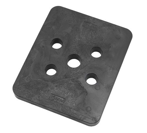 Hogedrukplaat Abs - 100X120X10MM ZWART Hogedrukplaat Abs - 100X120X10MM ZWART