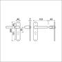deurkrukgarnituur aluminium f1 ami-4 deurkrukgarnituur aluminium f1 ami-4