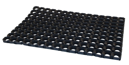 Buitenmat Zwart Rubber - 350 DOMINO  400X 600X22MM Buitenmat Zwart Rubber - 350 DOMINO  400X 600X22MM