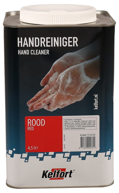 Handreiniger Met Korrel Kelfort - ROOD 4.5L Handreiniger Met Korrel Kelfort - ROOD 4.5L