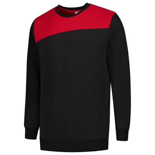 Sweater Bicolor Naden Tricorp - 302013 ZWART/ROOD XL Sweater Bicolor Naden Tricorp - 302013 ZWART/ROOD XL