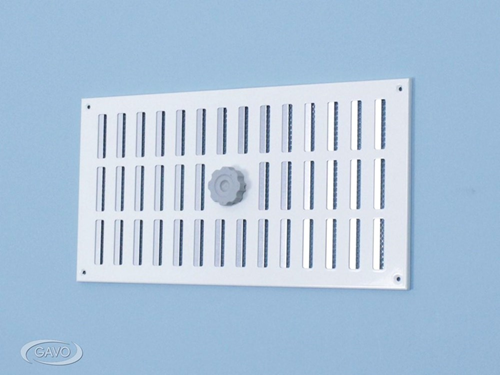 Schuifrooster Aluminium Wit Gavo - 195X195MM (BXH) RAL 9010 Schuifrooster Aluminium Wit Gavo - 195X195MM (BXH) RAL 9010