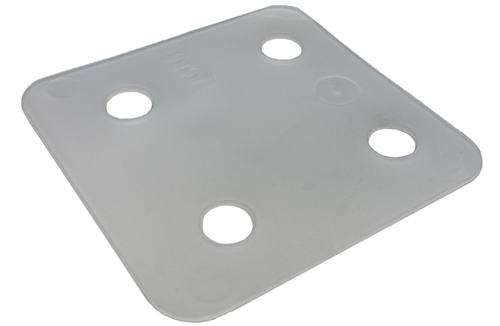 Stel/Drukplaat Kunststof - 70X70X 1MM TRANSPARANT Stel/Drukplaat Kunststof - 70X70X 1MM TRANSPARANT