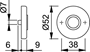 deurkrukrozet aluminium f1 hoppe-3 deurkrukrozet aluminium f1 hoppe-3