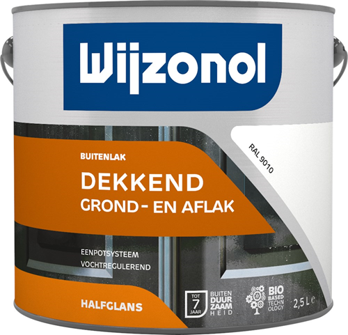 Buitenverf Halfglans Zuiverwit - 9010 2500ML RAL 9010 Buitenverf Halfglans Zuiverwit - 9010 2500ML RAL 9010
