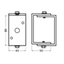 afstandhouder aluminium f1 mat hermeta-4 afstandhouder aluminium f1 mat hermeta-4