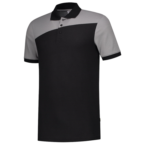 Poloshirt Bicolor Naden Tricorp - 202006 ZWART/GREY L Poloshirt Bicolor Naden Tricorp - 202006 ZWART/GREY L