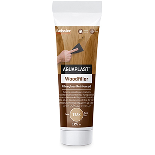 Reparatie Vulmiddel Aguaplast - 125ML WOODFILLER TEAK Reparatie Vulmiddel Aguaplast - 125ML WOODFILLER TEAK