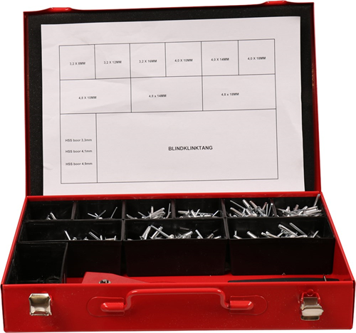 Assortimentskoffer Metaal Rood Kelfort - 330X234X47MM Assortimentskoffer Metaal Rood Kelfort - 330X234X47MM