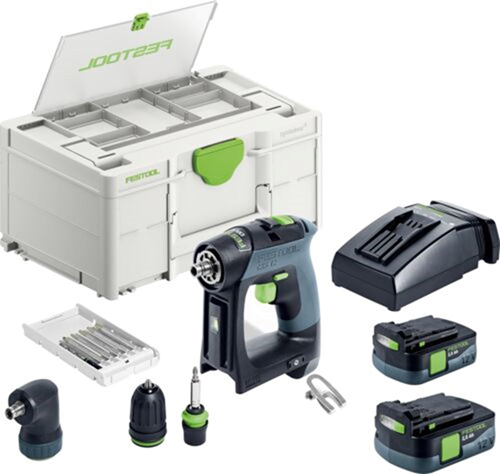 Accu Schroefboormachine Festool - CXS12 2.5-SET 10.8V Accu Schroefboormachine Festool - CXS12 2.5-SET 10.8V