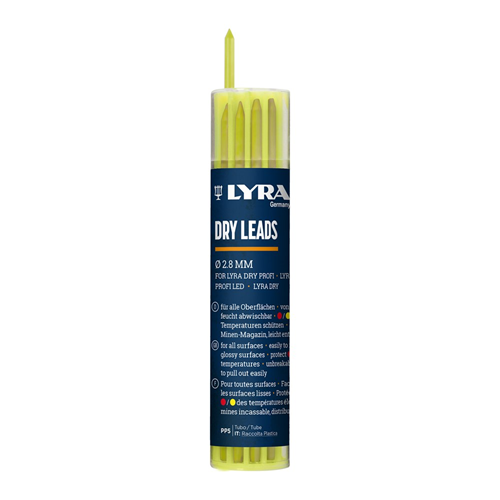 Navulling Diepgatpen Potlood Lyra - 12X GEEL Navulling Diepgatpen Potlood Lyra - 12X GEEL