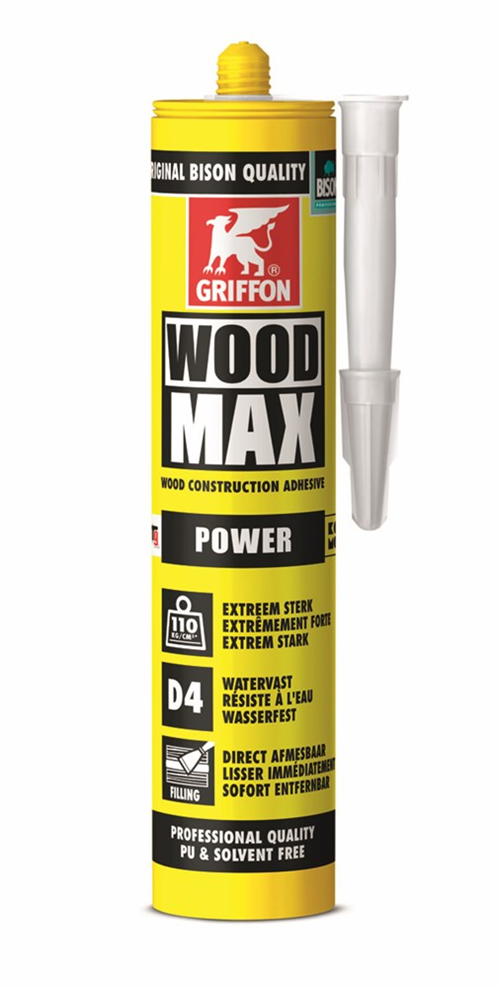 Constructielijm Watervast Griffon - D4 WOOD MAX POWER 380G Constructielijm Watervast Griffon - D4 WOOD MAX POWER 380G