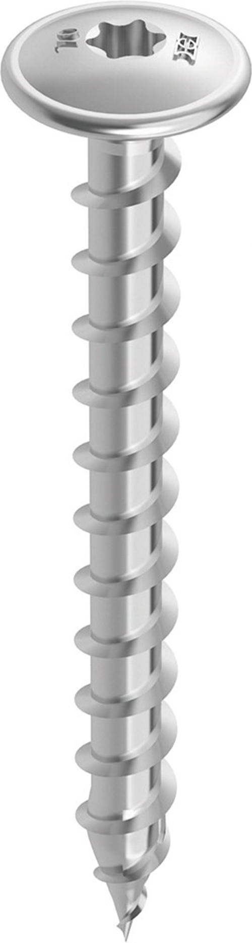 Tellerkopschroef Rvs A2 Heco -  6.0X 80MM TK T40 Tellerkopschroef Rvs A2 Heco -  6.0X 80MM TK T40